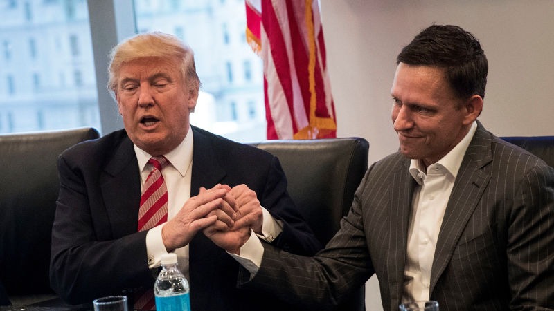 President Donald J. Trump and Peter Thiel